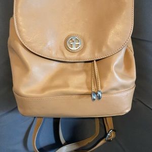 Leather back pack purse